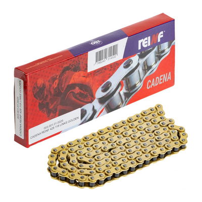 CADENA  428H-118 L DORADA