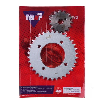 KIT CORONA/PIÑON 34/15-428 HONDA C 125 BIZ