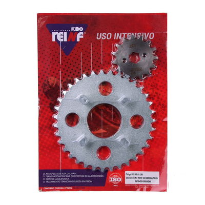 KIT CORONA/PIÑON 35/15-420 HONDA DAX/GUERRERO DAY/ZANELLA HOT/MONDIAL DAX