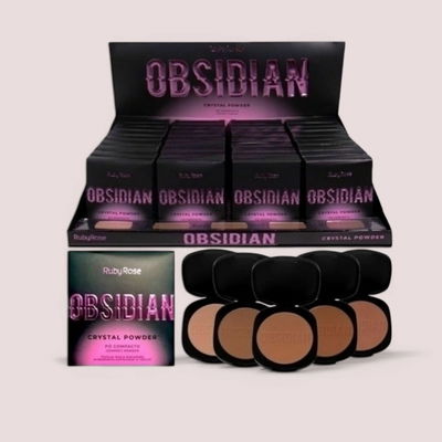 Rubyrose Obsidian, polvo compacto