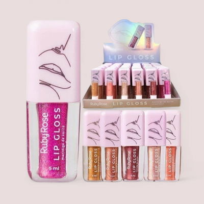 Labial lip gloss, Ruby rose