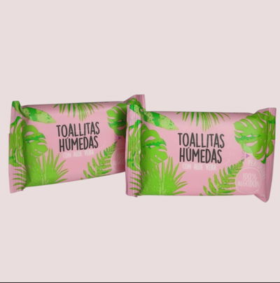 Toallitas humedas con aloe vera