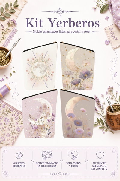 Moldes Estampados - Kit yerba MOD 258