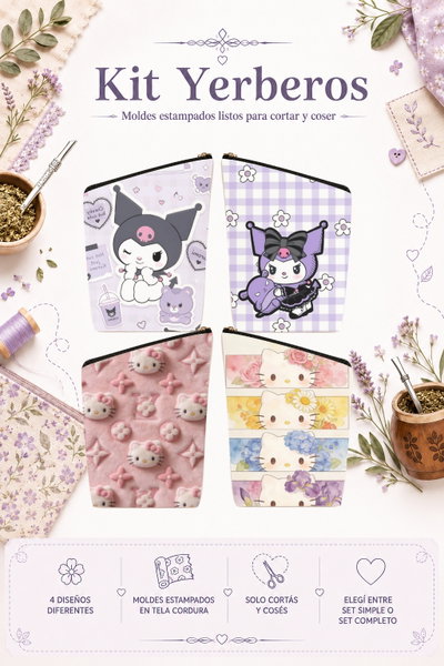 Moldes Estampados - Kit yerba MOD 248