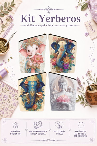Moldes Estampados - Kit yerba MOD 261