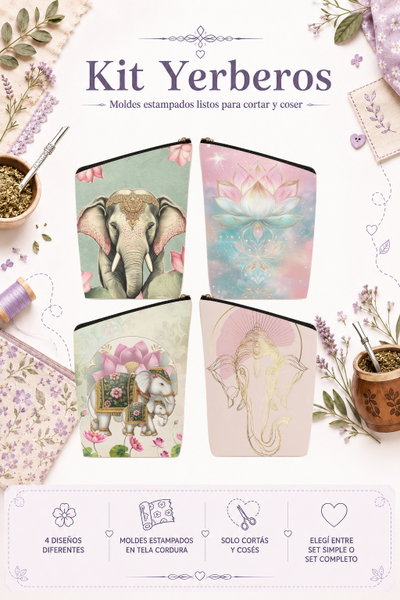 Moldes Estampados - Kit yerba MOD 262