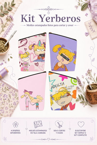 Moldes Estampados - Kit yerba MOD 251