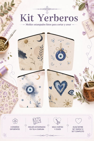 Moldes Estampados - Kit yerba MOD 257