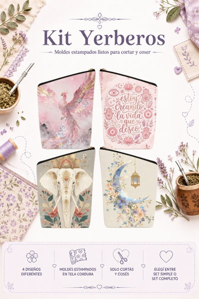 Moldes Estampados - Kit yerba MOD 264