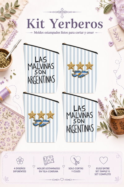 Moldes Estampados - Kit yerba MOD 272
