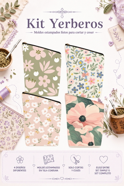 Moldes Estampados - Kit yerba MOD 1436