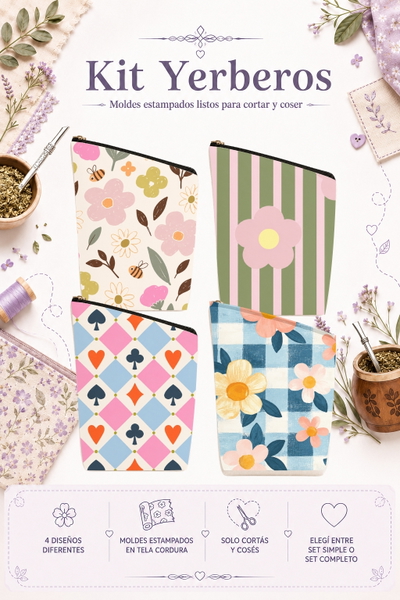 Moldes Estampados - Kit yerba MOD 1433