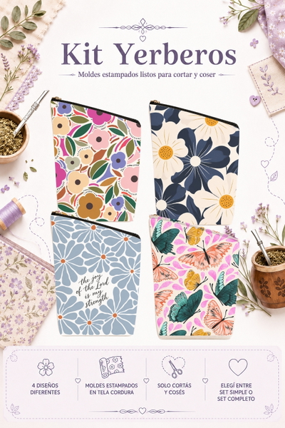 Moldes Estampados - Kit yerba MOD 1423