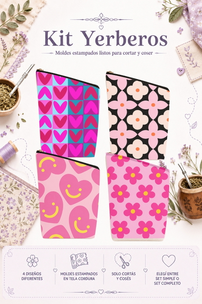 Moldes Estampados - Kit yerba MOD 1441