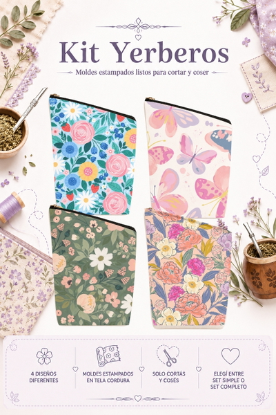 Moldes Estampados - Kit yerba MOD 1425