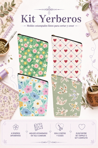 Moldes Estampados - Kit yerba MOD 1430