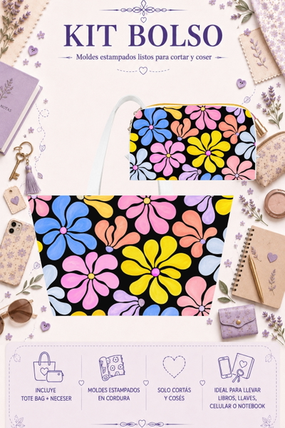 Moldes Estampados - Kit Bolso mod 1419