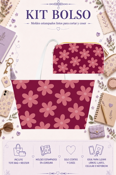 Moldes Estampados - Kit Bolso mod 1420