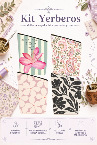 Moldes Estampados - Kit yerba MOD 1422