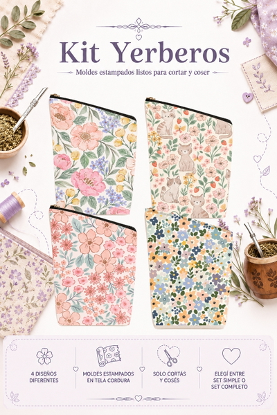 Moldes Estampados - Kit yerba MOD 1431