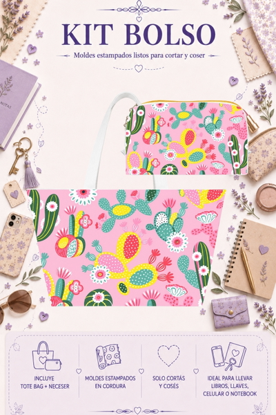 Moldes Estampados - Kit Bolso mod 1417