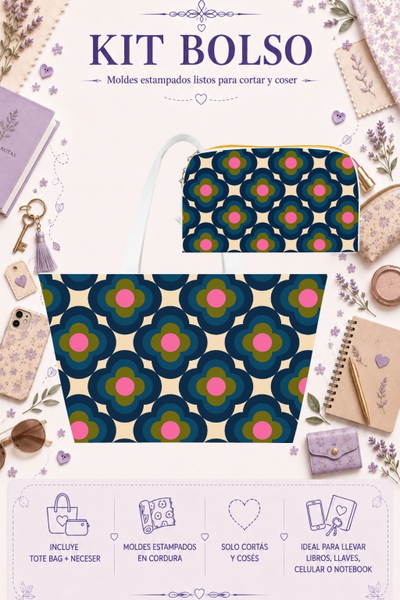 Moldes Estampados - Kit Bolso mod 1421