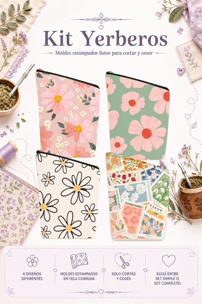 Moldes Estampados - Kit yerba MOD 1432