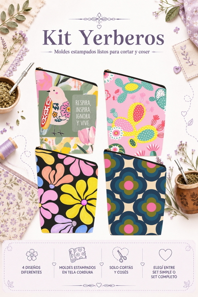 Moldes Estampados - Kit yerba MOD 1442