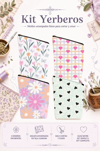 Moldes Estampados - Kit yerba MOD 1426