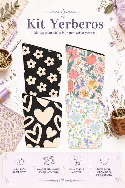 Moldes Estampados - Kit yerba MOD 1435