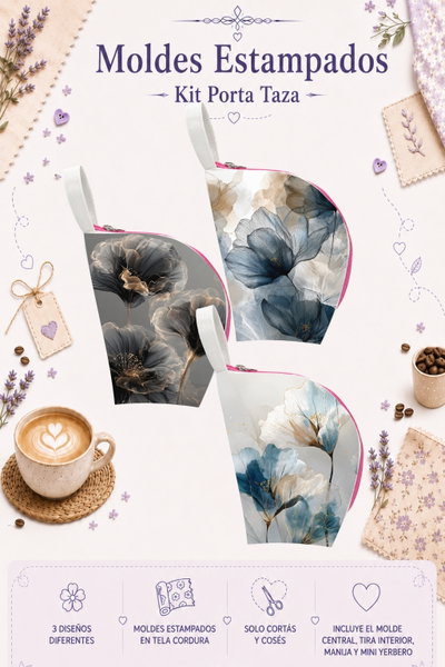 Moldes Estampados - Kit Porta Taza mod 710