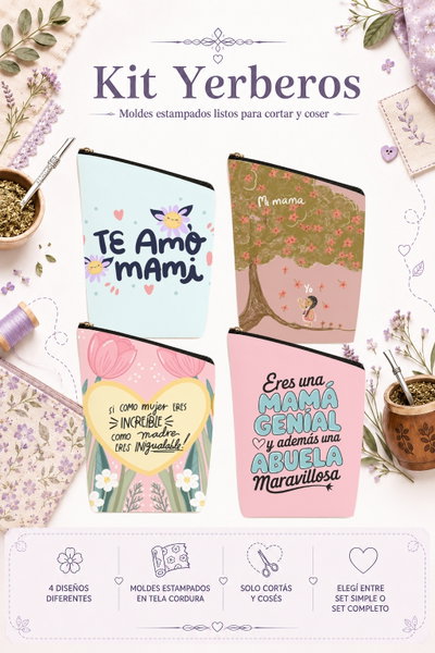Moldes Estampados - Kit yerba MOD 779