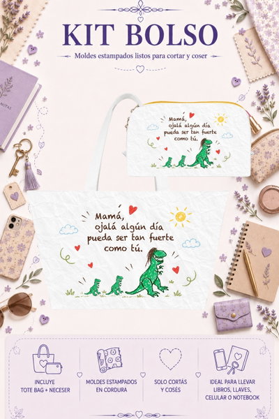 Moldes Estampados - Kit Bolso mod 730