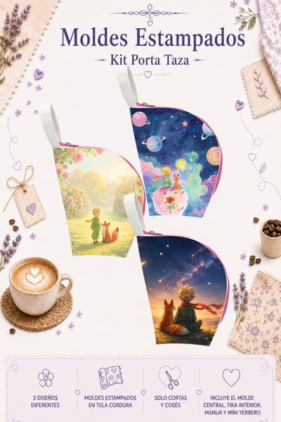 Moldes Estampados - Kit Porta Taza mod 708