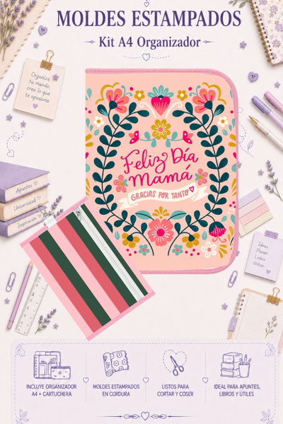 Moldes Estampados - Kit Organizador A4 739