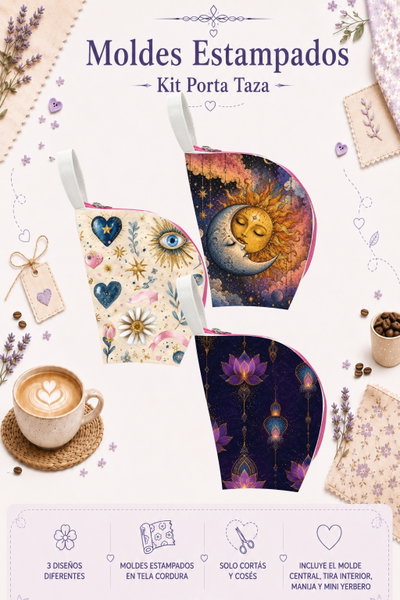 Moldes Estampados - Kit Porta Taza mod 707