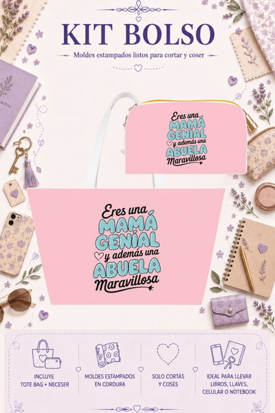 Moldes Estampados - Kit Bolso mod 733