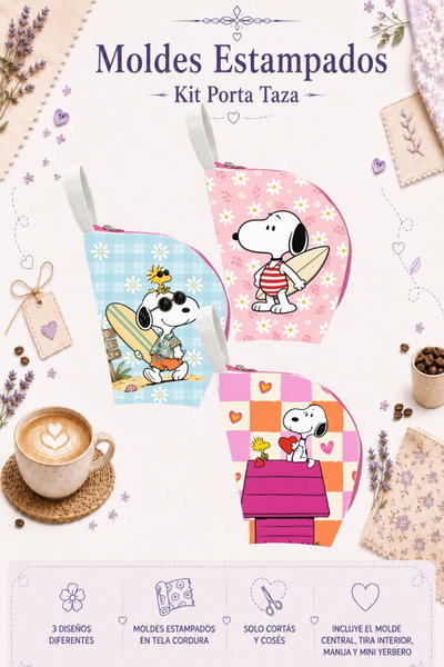 Moldes Estampados - Kit Porta Taza mod 718