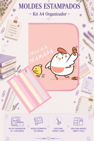 Moldes Estampados - Kit Organizador A4 741
