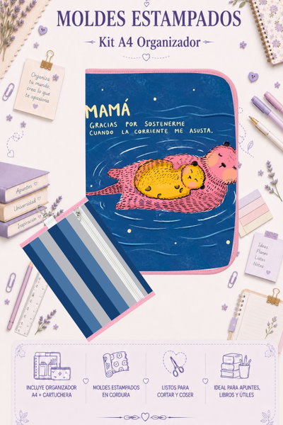 Moldes Estampados - Kit Organizador A4 747