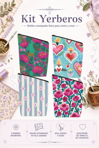 Moldes Estampados - Kit yerba MOD 774