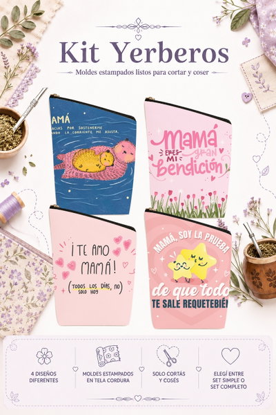 Moldes Estampados - Kit yerba MOD 780