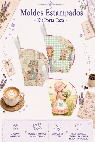 Moldes Estampados - Kit Porta Taza mod 704