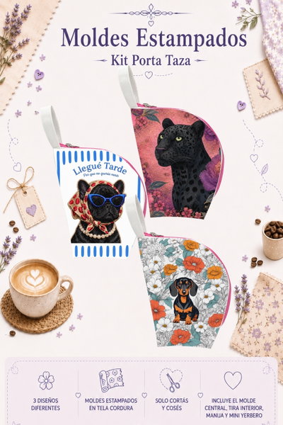 Moldes Estampados - Kit Porta Taza mod 716