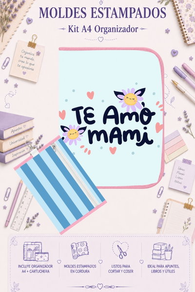 Moldes Estampados - Kit Organizador A4 743