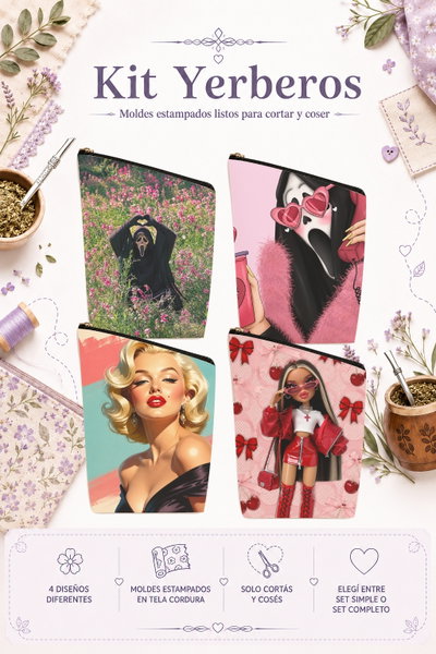 Moldes Estampados - Kit yerba MOD 764