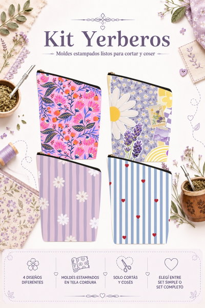 Moldes Estampados - Kit yerba MOD 770