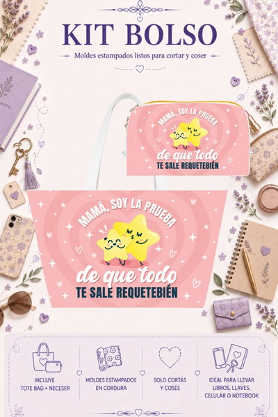 Moldes Estampados - Kit Bolso mod 738