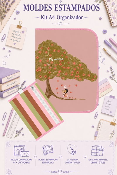 Moldes Estampados - Kit Organizador A4 744