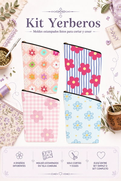 Moldes Estampados - Kit yerba MOD 773